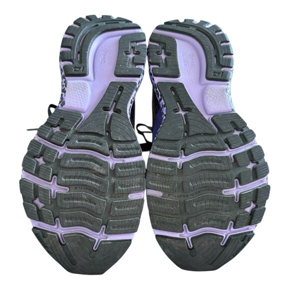 Brooks Ghost 14 Shoes Womens Sz 5.5 Electric Cheetah Run Wild Black Purple - Picture 9 of 10